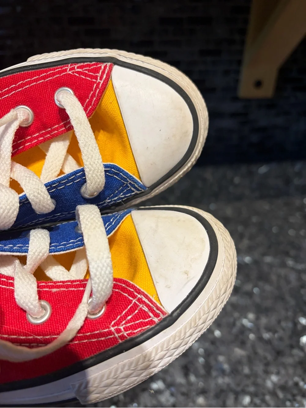 Converse Youth Toddler Color Block Bold Primary Color High Top Sneakers 12